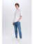 %100 Pamuk 90's Slim Fit Dar Kalıp Yüksek Bel Dar Paça Jean Pantolon D8602AX25SP 10