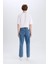 %100 Pamuk 90's Slim Fit Dar Kalıp Yüksek Bel Dar Paça Jean Pantolon D8602AX25SP 14