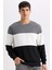 Regular Fit Bisiklet Yaka Jakarlı Sweatshirt D5393AX24AU 7