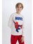 Erkek Çocuk Pijama Takımı Marvel Spiderman Bisiklet Yaka Uzun Kollu Üst Uzun Alt Y4861A624WN 8
