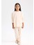 Kız Çocuk Pijama Takımı Uzun Kollu Üst Beli Lastikli Alt D6655A824WN 6
