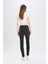 Skinny Fit Yüksek Bel Düz Paça Uzun Jean Kar Yıkamalı Pantolon D6601AX25SP 14