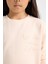 Kız Çocuk Pijama Takımı Uzun Kollu Üst Beli Lastikli Alt D6655A824WN 9