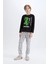 Erkek Çocuk Minecraft Pijama Takımı Uzun Kollu Üst Beli Lastikli Uzun Alt D8101A824WN 6
