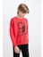 Erkek Çocuk 29 Ekim Cumhuriyet Bayramı Kırmızı Bisiklet Yaka Atatürk Baskılı Sweatshirt D8202A824WN 16