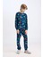 Erkek Çocuk Pijama Takımı Marvel Comics Uzun Kollu Üst Beli Lastikli Uzun Alt D6328A824WN 8