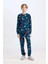 Erkek Çocuk Pijama Takımı Marvel Comics Uzun Kollu Üst Beli Lastikli Uzun Alt D6328A824WN 9