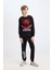 Erkek Çocuk Pijama Takımı Marvel Spiderman Uzun Kollu Üst Uzun Alt D6527A824WN 9