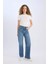 90's Wide Leg Yüksek Bel Geniş Paça Uzun Jean Kar Yıkamalı Pantolon D7952AX25SP 9
