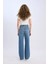 90's Wide Leg Yüksek Bel Geniş Paça Uzun Jean Kar Yıkamalı Pantolon D7952AX25SP 14
