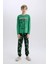 Erkek Çocuk Minecraft Pijama Takımı Uzun Kollu Üst Beli Lastikli Uzun Alt D7817A825SP 8