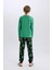 Erkek Çocuk Minecraft Pijama Takımı Uzun Kollu Üst Beli Lastikli Uzun Alt D7817A825SP 12