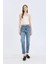 Lina Comfort Mom Normal Bel Düz Paça Jean Kar Yıkamalı Pantolon D7943AX25SP 9