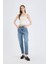 Lina Comfort Mom Normal Bel Düz Paça Jean Kar Yıkamalı Pantolon D7943AX25SP 11