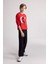 Erkek Çocuk Bisiklet Yaka Atatürk Baskılı Kırmızı Sweatshirt 10