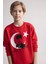 Erkek Çocuk Bisiklet Yaka Atatürk Baskılı Kırmızı Sweatshirt 11