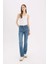 Yüksek Bel Geniş Paça Jean Pantolon D7972AX25SP 11