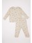 Erkek Bebek Pijama Takımı Safari Baskılı Fitilli Kaşkorse Uzun Kollu Üst Beli Lastikli Uzun Alt D9072A525SP 11