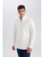 3 İplik Pamuklu Şardonlu İçi Polarlı Comfort Regular Fit Rahat Kalıp Dik Yaka Fermuarlı Kalın Sweatshirt D9067AXNS 16
