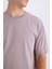 %100 Pamuk Boxy Fit Bisiklet Yaka Basic Düz Kısa Kollu Tişört D6070AX25SP 14