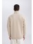 3 İplik Pamuklu Şardonlu İçi Polarlı Comfort Regular Fit Rahat Kalıp Dik Yaka Fermuarlı Kalın Sweatshirt D9067AXNS 10