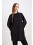 Regular Fit Bisiklet Yaka Balon Kollu Taşlı Uzun Kollu Sweatshirt Tunik D4803AX24AU 9