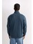 3 İplik Pamuklu Şardonlu İçi Polarlı Comfort Regular Fit Rahat Kalıp Dik Yaka Fermuarlı Kalın Sweatshirt D9067AXNS 20
