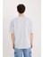 Oversize Geniş Kalıp Ütü Gerektirmeyen Bisiklet Yaka Kısa Kollu Basic Düz Ağır Kumaş Tişört X3926AZ25SP 12