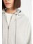 Gri Okula Dönüş Relax Fit Kapüşonlu Kalın Basic Düz Cepli Fermuarlı Sweatshirt D8717AX24WN 11