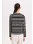 Regular Fit V Yaka Çizgili Fitilli Kaşkorse Düğmeli Hırka D5530AX24AU 17