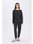 Pijama Takımı Softshell Uzun Kollu Üst Beli Lastikli Uzun Alt-Fall in Love D9183AX24WN 6