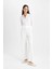Regular Fit Beli Lastikli Basic Düz Bürümcük Pantolon D4415AX24AU 6