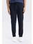 Jogger Lacivert Pantolon Basic Düz Beli Lastikli Bağcıklı Cepli Düz Paça D8640AX24AU 11