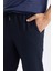 Jogger Lacivert Pantolon Basic Düz Beli Lastikli Bağcıklı Cepli Düz Paça D8640AX24AU 12