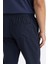 Jogger Lacivert Pantolon Basic Düz Beli Lastikli Bağcıklı Cepli Düz Paça D8640AX24AU 13