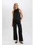 Siyah Regular Fit Basic Düz Aerobin Kolsuz Bluz D8507AX24AU 9