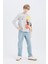 Erkek Çocuk Dragon Ball New Bisiklet Yaka Sırt Baskılı Sweatshirt D6814A824WN 10
