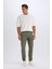%100 Pamuk Yazlık Jogger Chino Pantolon Beli Bağcıklı Cepli Düz Paça Z9933AZ25SP 8