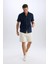 %100 Pamuk Regular Fit Gabardin Bermuda Şort C7684AX25SP 9