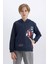 Erkek Çocuk Marvel Kapüşonlu Kanguru Cepli Sweatshirt D6737A824WN 12