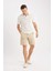 %100 Pamuk Regular Fit Gabardin Bermuda Şort C7684AX25SP 9