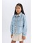 Kız Çocuk Pamuklu Denim Ceket D9699A825SP 14