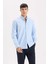 %100 Pamuk Regular Fit Polo Yaka Oxford Basic Düz Uzun Kollu Gömlek A8028AX25SP 10