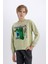 Erkek Çocuk Minecraft Bisiklet Yaka Sweatshirt D6747A824WN 8