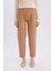Pantolon Straight Fit Lastikli Bel Piliseli Basic Düz D4405AX24WN 12