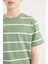 Erkek Çocuk Bisiklet Yaka Çizgili Kısa Kollu Tişört D7865A825SM 11