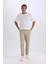 %100 Pamuk Yazlık Jogger Chino Pantolon Beli Bağcıklı Cepli Düz Paça Z9933AZ25SP 7