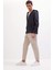 %100 Pamuk Jogger Slim Fit Dar Kesim Beli Bağcıklı Gabardin Pantolon D8607AX25SP 11