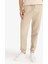 %100 Pamuk Jogger Slim Fit Dar Kesim Beli Bağcıklı Gabardin Pantolon D8607AX25SP 15
