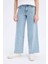 Kız Çocuk Wide Leg Geniş Bol Paça Jean Pantolon D7092A825SM 12